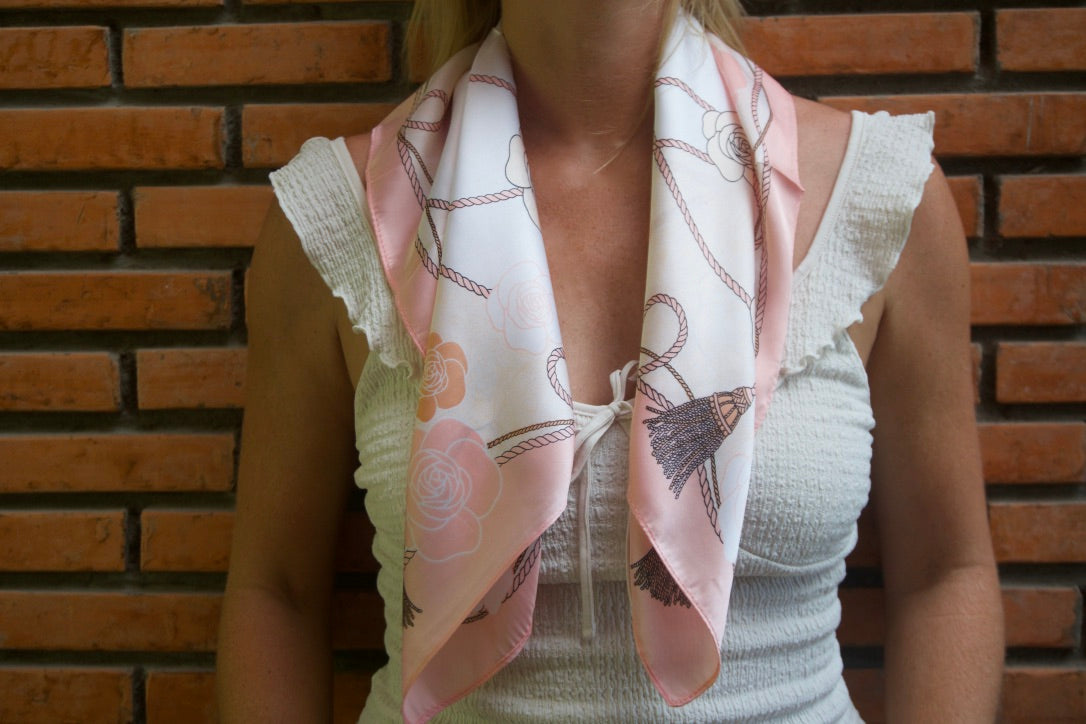 Geneva - Pink, White, Rope - Short