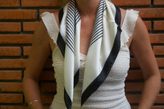 Paris - Black, White, Square - Short