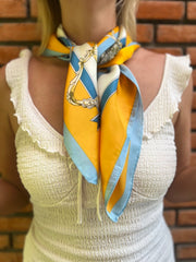 Barcelona - Orange & Blue - Short