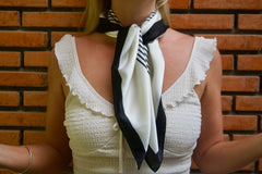 Paris - Black, White, Square - Short