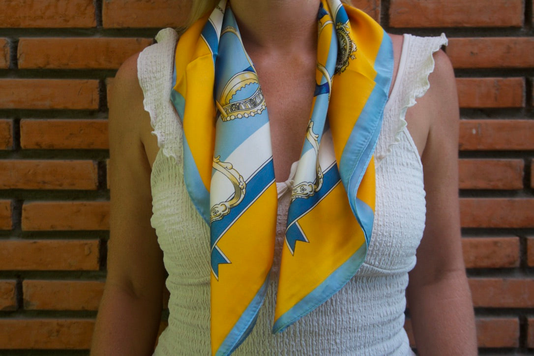 Barcelona - Orange & Blue - Short