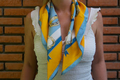 Barcelona - Orange & Blue - Short